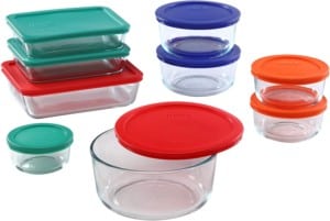 18-piece meal prep storage set