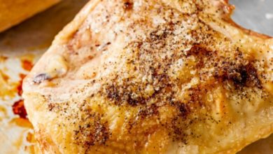 instructions for baking juicy bone-in chicken