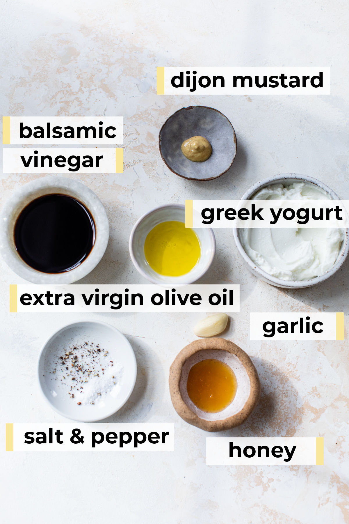 ingredients needed for balsamic dressing
