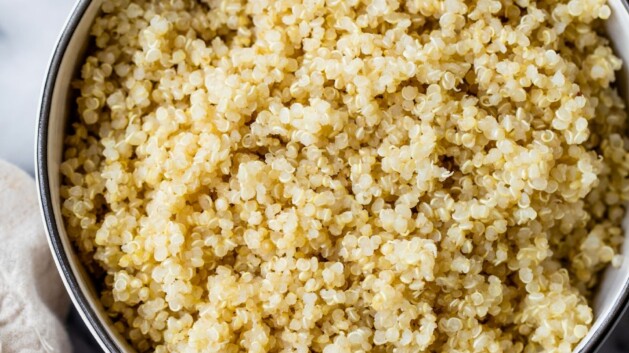 Fluffy quinoa in a bowl.