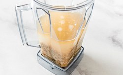 oatmeal + water in blender