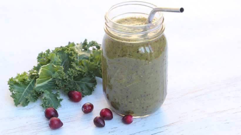 Cranberry Kale Smoothie