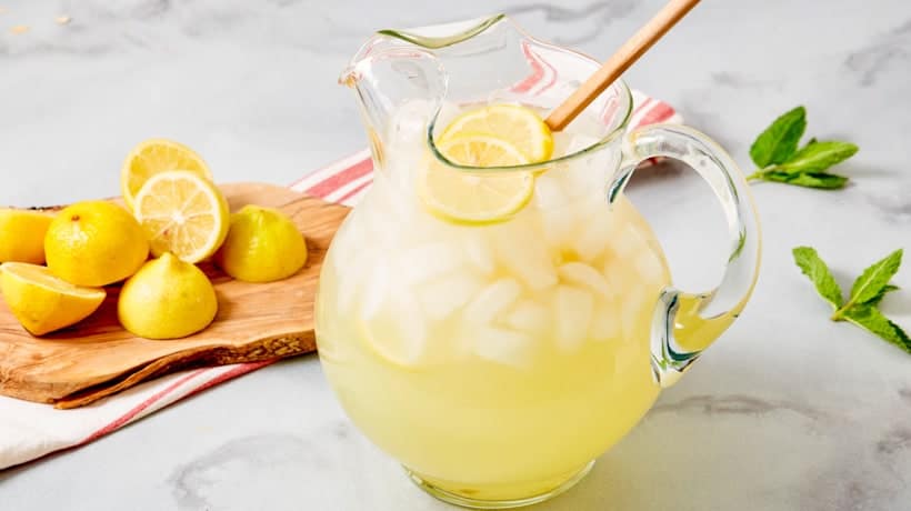 homemade lemonade