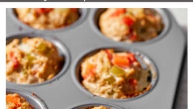 meatloaf muffins in a muffin pan