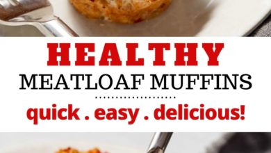 cutting meatloaf muffins with a fork