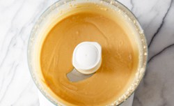 creamy peanut butter in food processor