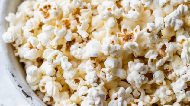 Stovetop popcorn served in a large bowl.