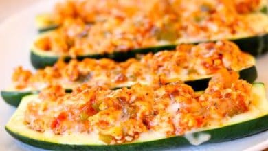 Turkey Stuffed Zucchini Boats - Clean & Delicious®